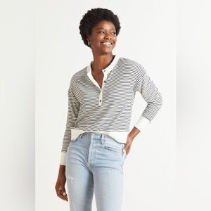 Roan + Ryan Ronni Stripe Henley Pullover